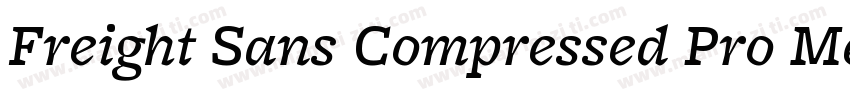 Freight Sans Compressed Pro Medium字体转换